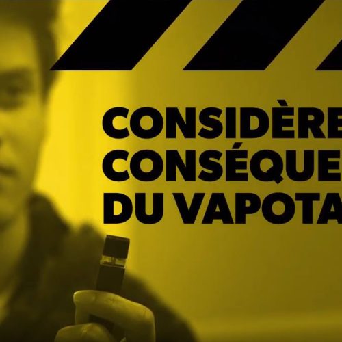 image of high school student next to text consider the consequences of vaping